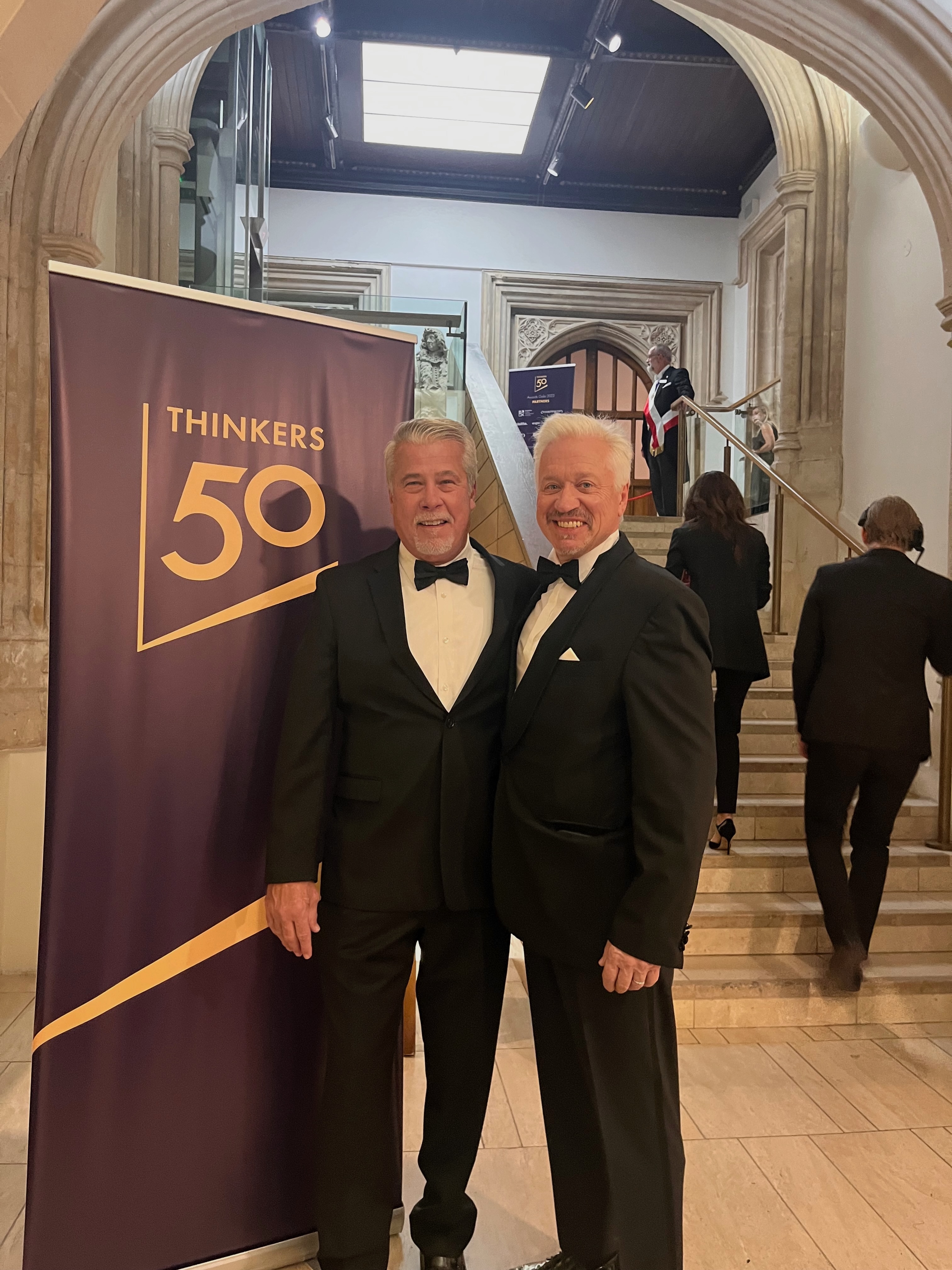 Richard Wetzler and Michael Watkins at Thinkers50 Awards Ceremony
